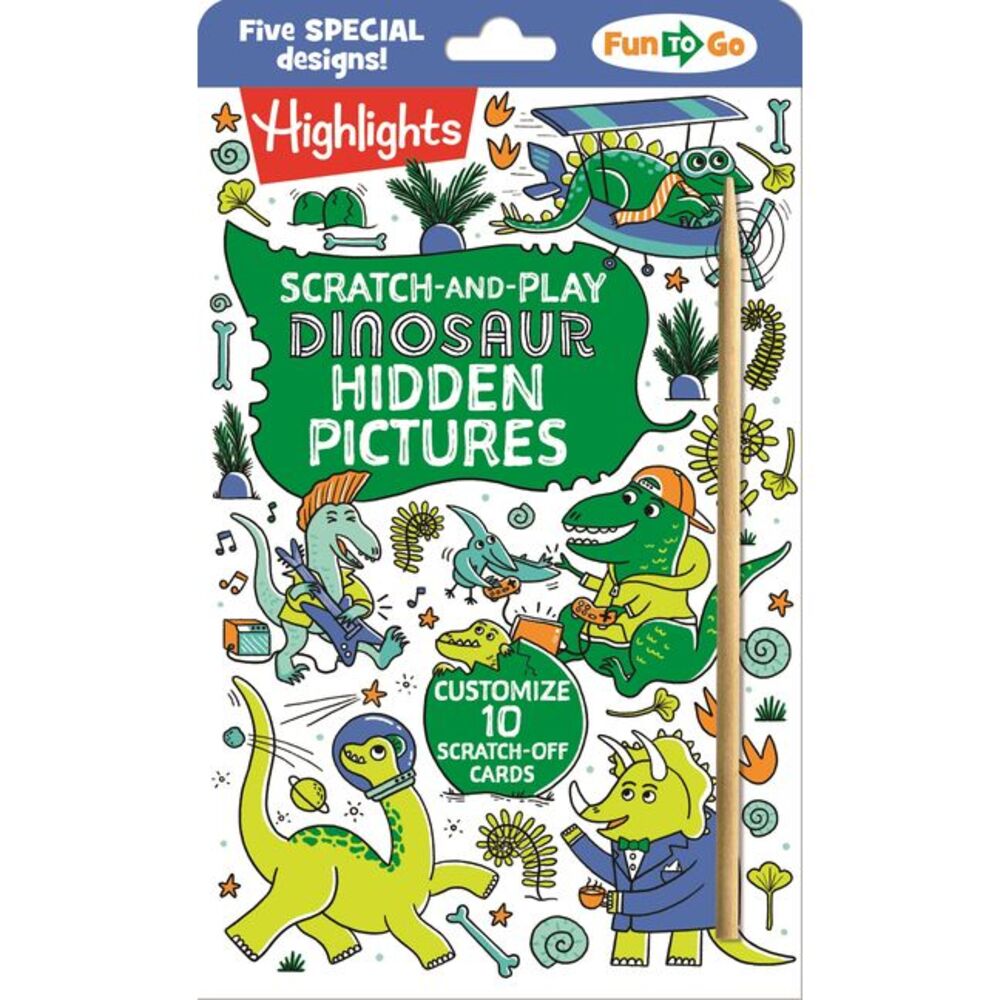 Scratch-And-Play Dinosaur Hidden Pictures -- Highlights
